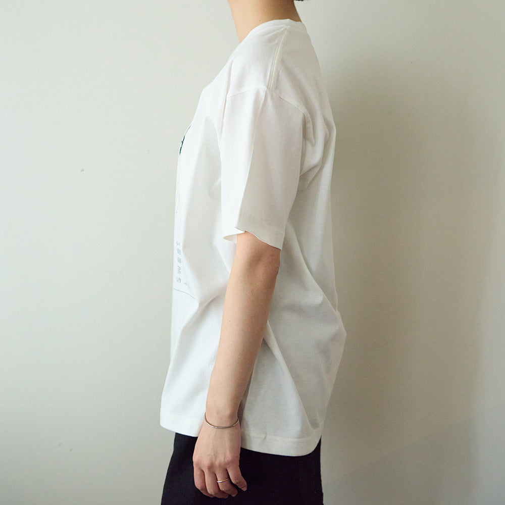 Lily of the valley　半袖Tシャツ　ホワイト/SLN