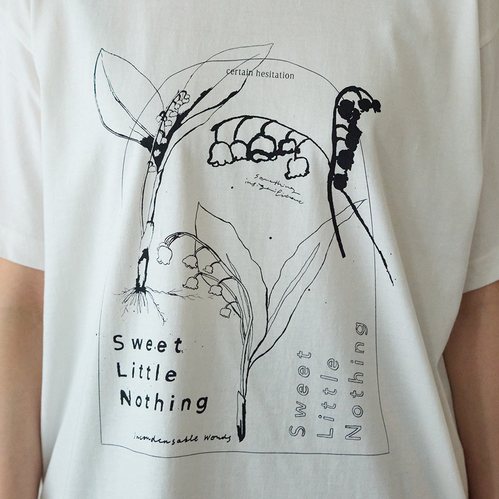 Lily of the valley　半袖Tシャツ　ホワイト/SLN