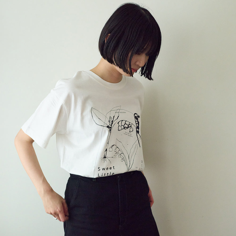 Lily of the valley　半袖Tシャツ　ホワイト/SLN