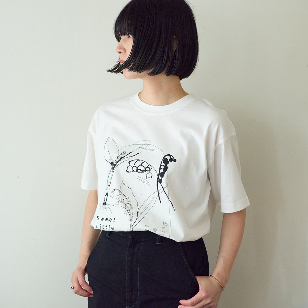 Lily of the valley　半袖Tシャツ　ホワイト/SLN