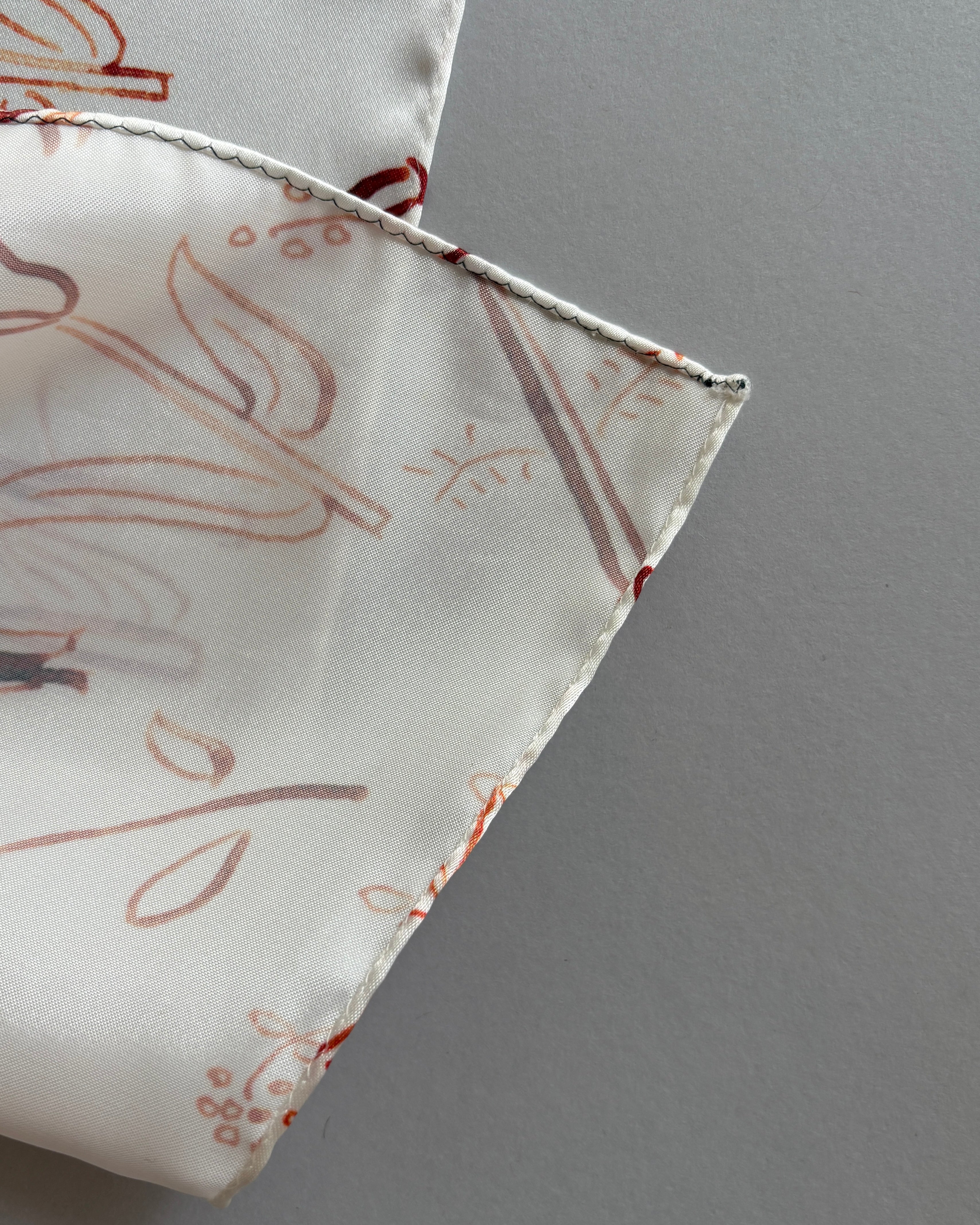 printed scarf 裏庭の記憶/ vent de moe 【受注受付終了】