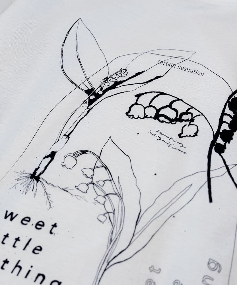Lily of the valley　半袖Tシャツ　ホワイト/SLN
