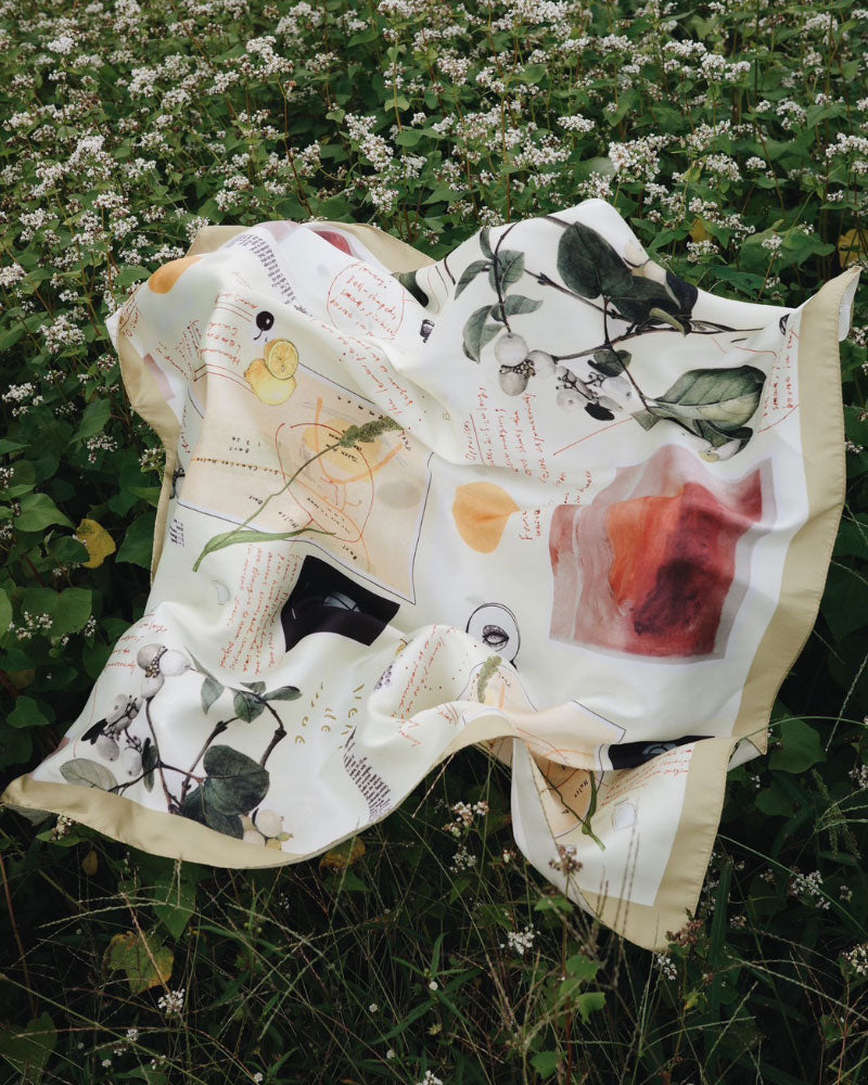 printed scarf LEMON /vent de moe
