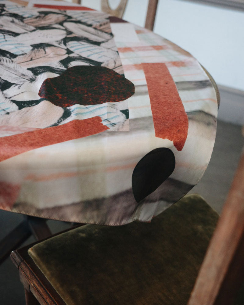 【受注】printed scarf fig garden /vent de moe