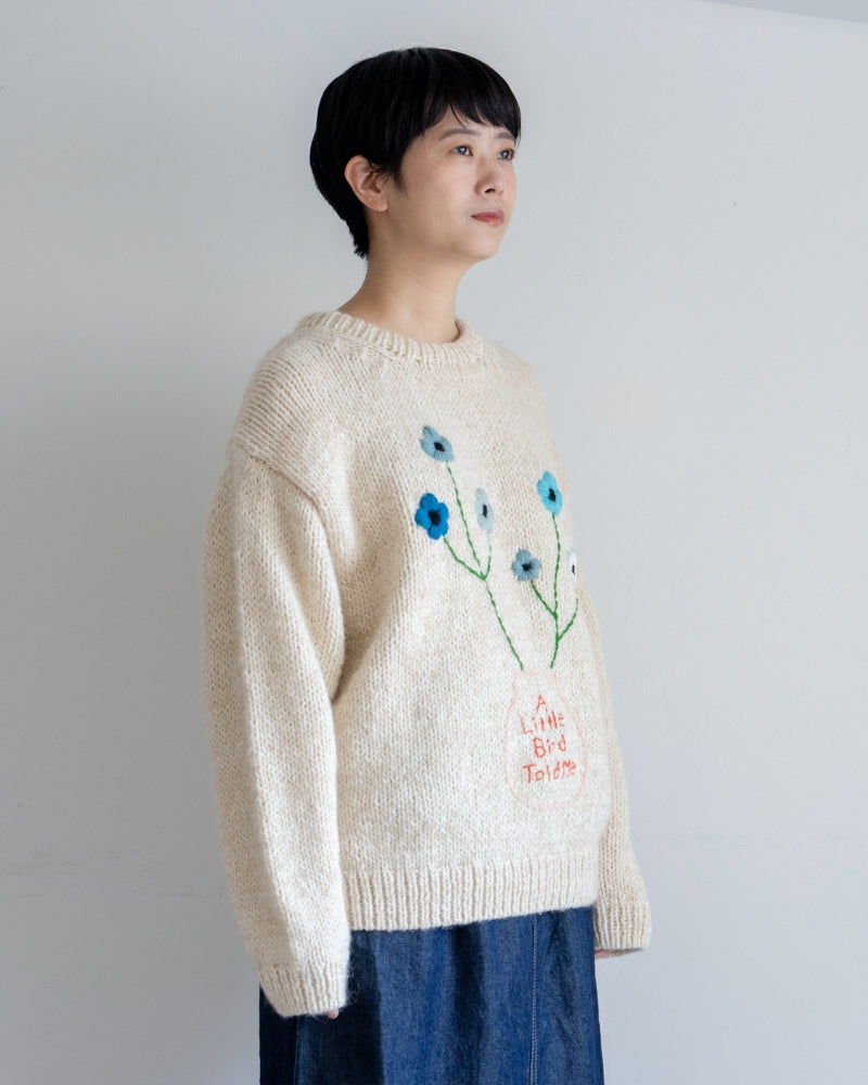 kanae entani ハンド刺繍ニット（ざっくりプルオーバー）