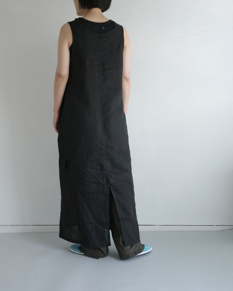 (sold)フレンチリネンカーゴワンピース/universaltissu/ TS252OP071