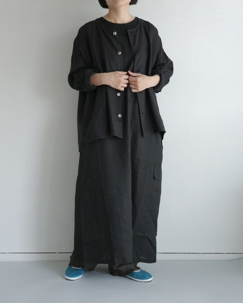 (sold)フレンチリネンカーゴワンピース/universaltissu/ TS252OP071
