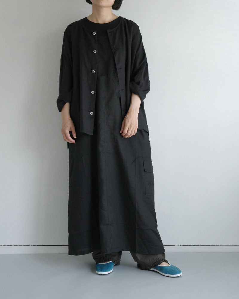 (sold)フレンチリネンカーゴワンピース/universaltissu/ TS252OP071