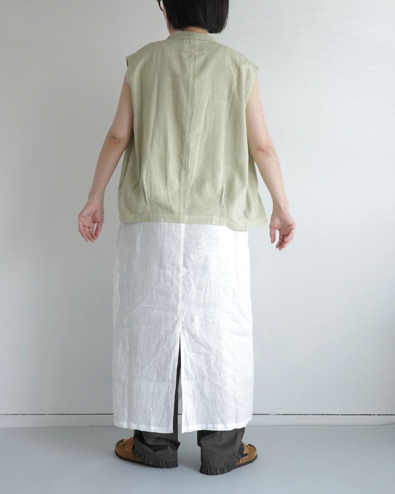 (sold)フレンチリネンカーゴワンピース/universaltissu/ TS252OP071