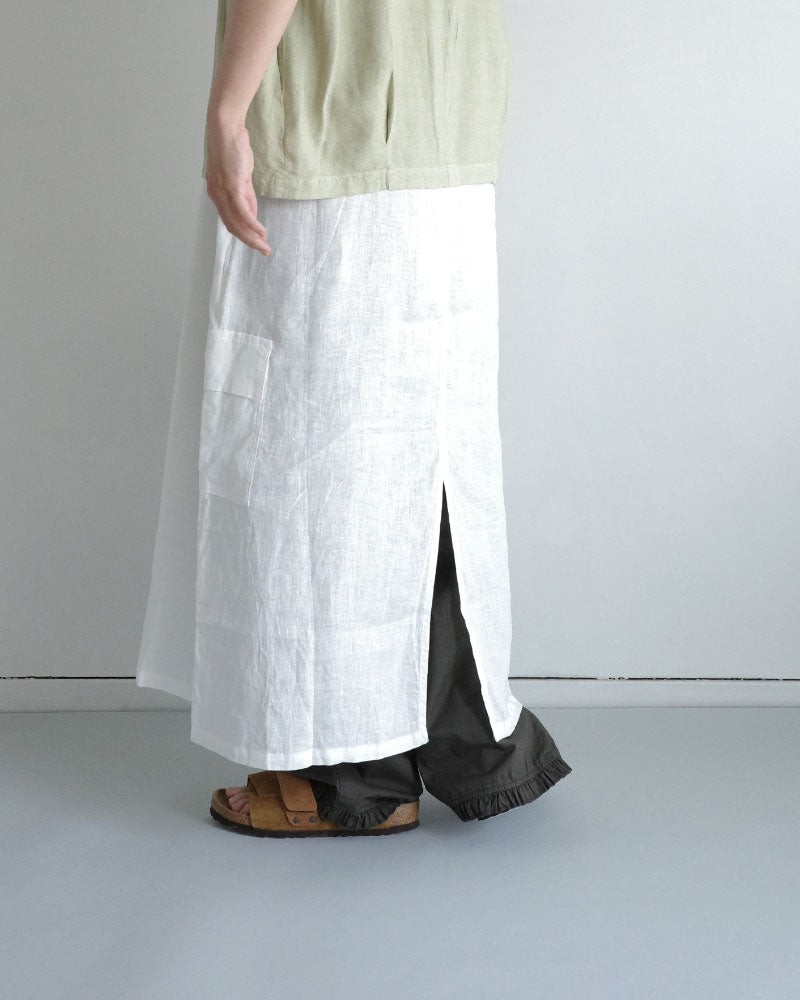 (sold)フレンチリネンカーゴワンピース/universaltissu/ TS252OP071