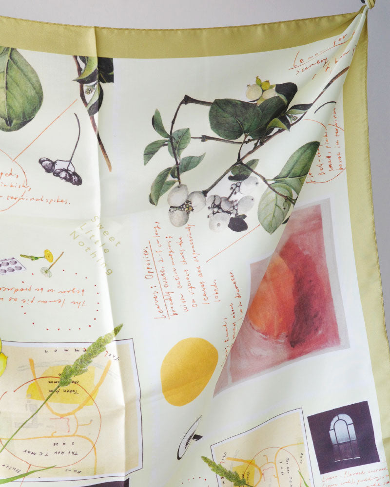 printed scarf LEMON /vent de moe