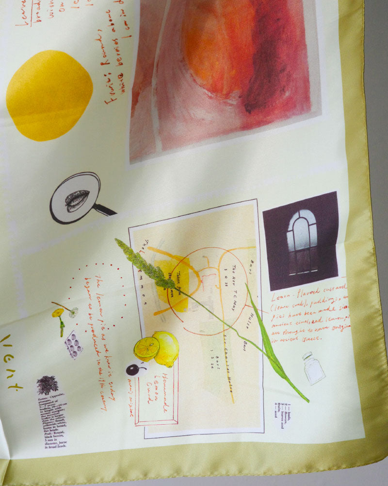 printed scarf LEMON /vent de moe