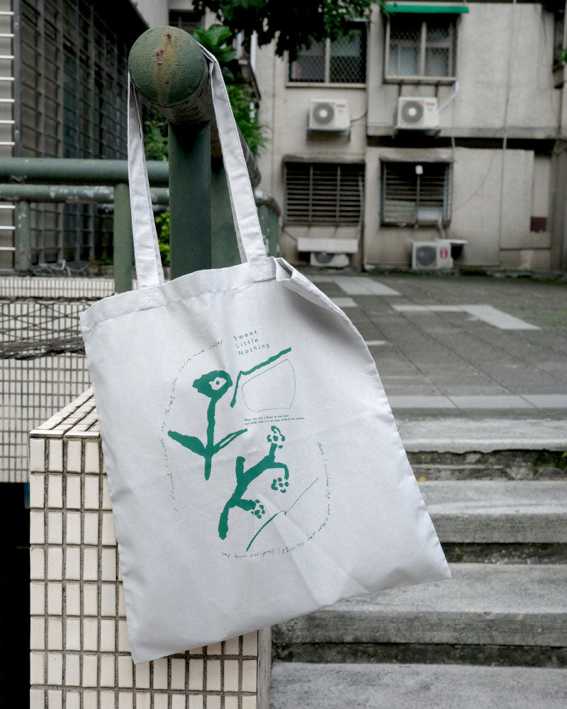 野の花プリントトートバッグ