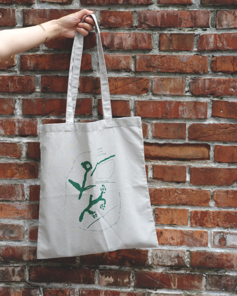 野の花プリントトートバッグ