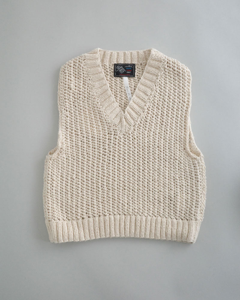 ネパール手編みKNIT ベスト/UNIVERSALTISSU/PA260KN023