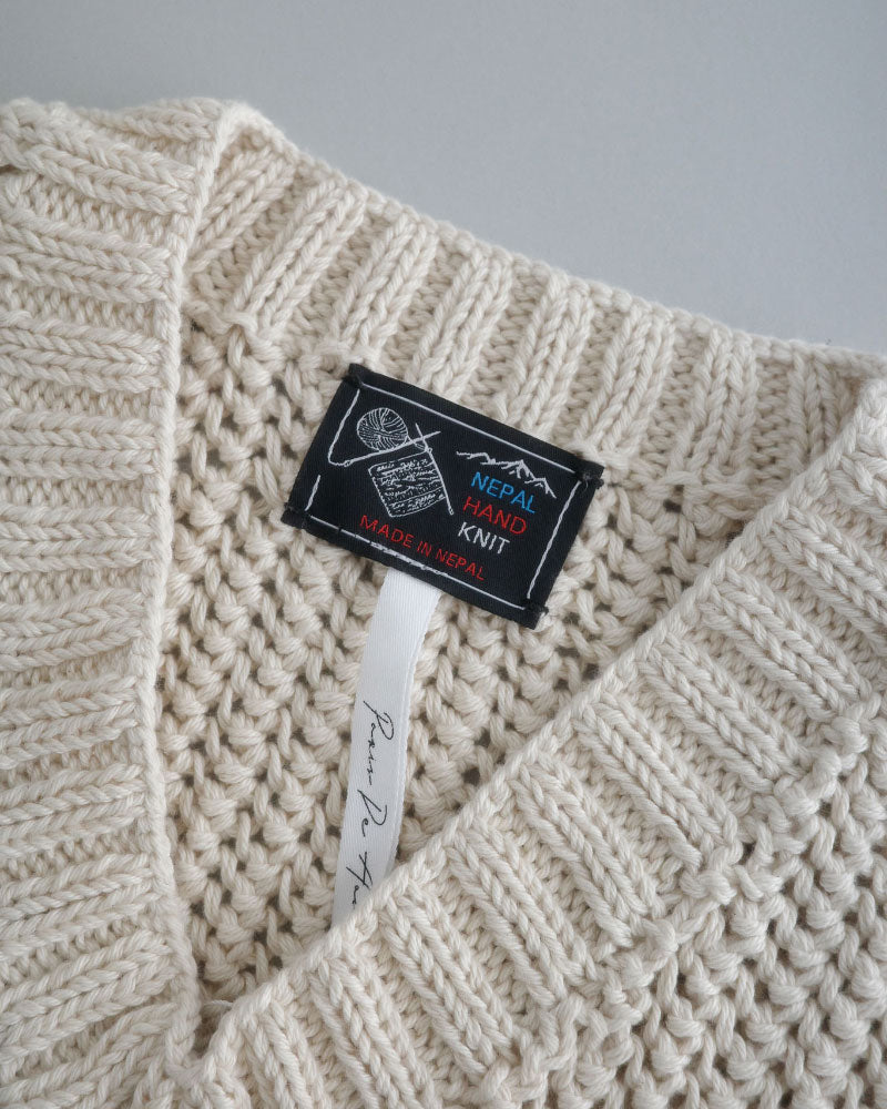 ネパール手編みKNIT ベスト/UNIVERSALTISSU/PA260KN023