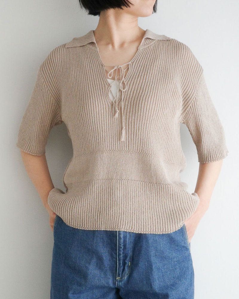 Subtle Accent Knit polo/ JöICEADDED /J261KN05