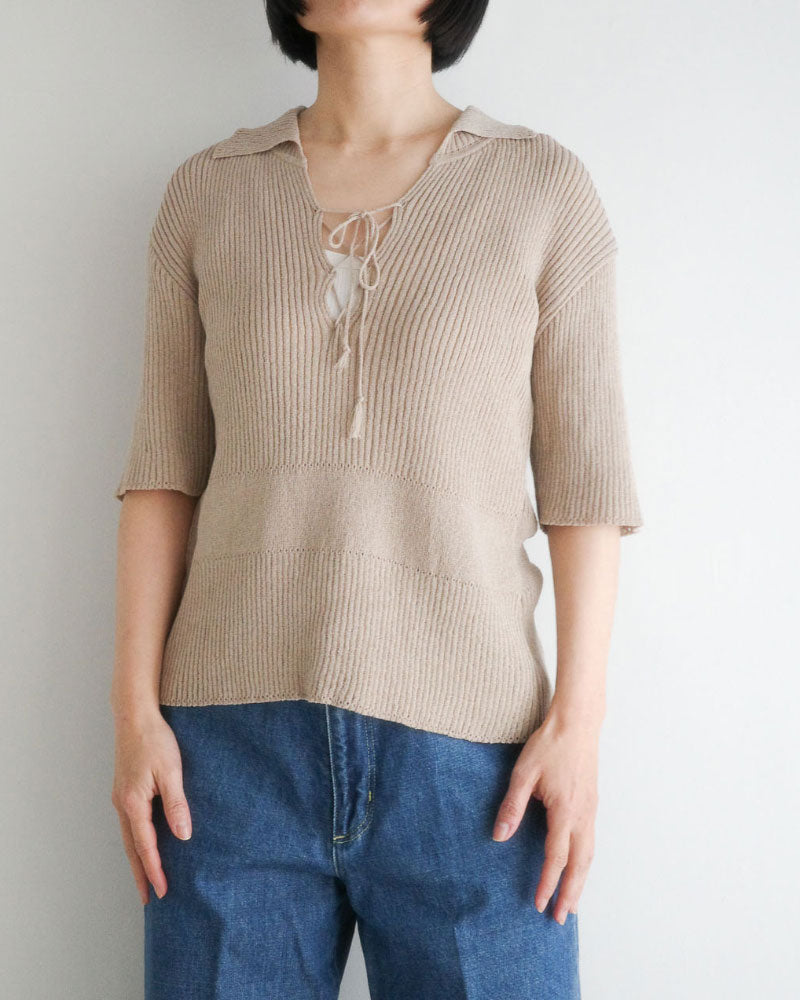 Subtle Accent Knit polo/ JöICEADDED /J261KN05