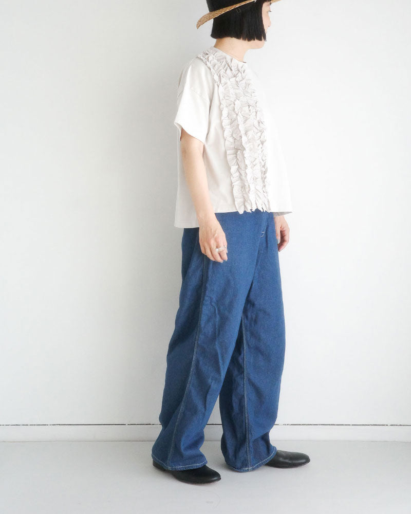 クラシック天竺　フリルTシャツ/universaltissu/ US251CT023