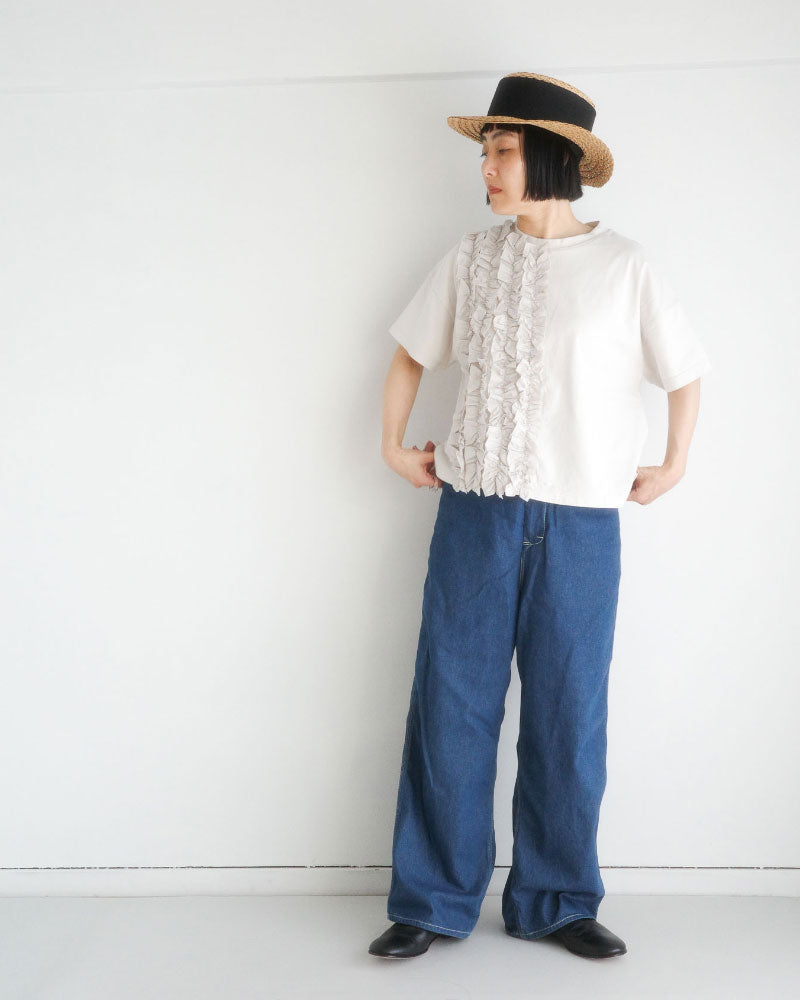 クラシック天竺　フリルTシャツ/universaltissu/ US251CT023
