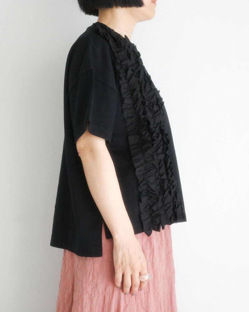 クラシック天竺　フリルTシャツ/universaltissu/ US251CT023