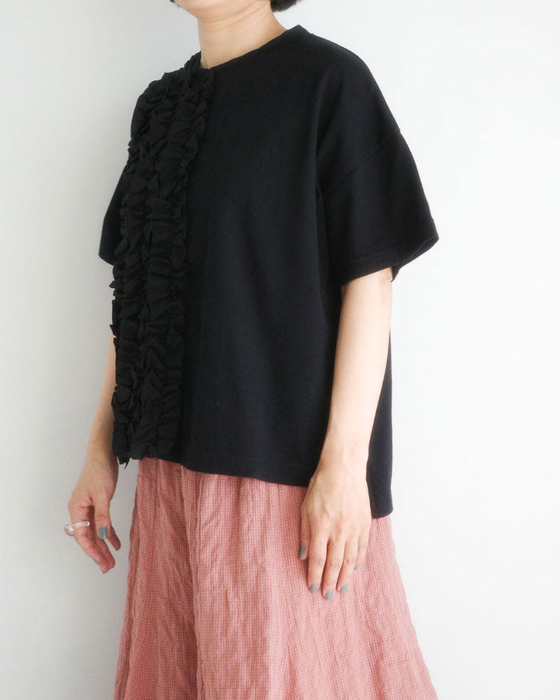 クラシック天竺　フリルTシャツ/universaltissu/ US251CT023