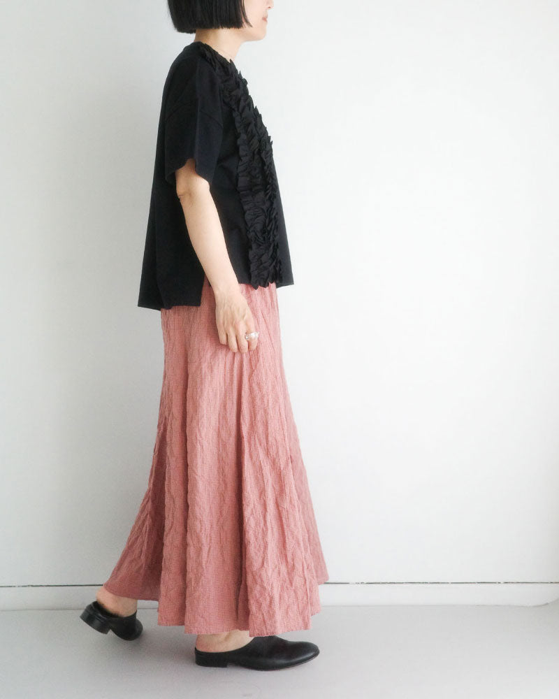 クラシック天竺　フリルTシャツ/universaltissu/ US251CT023
