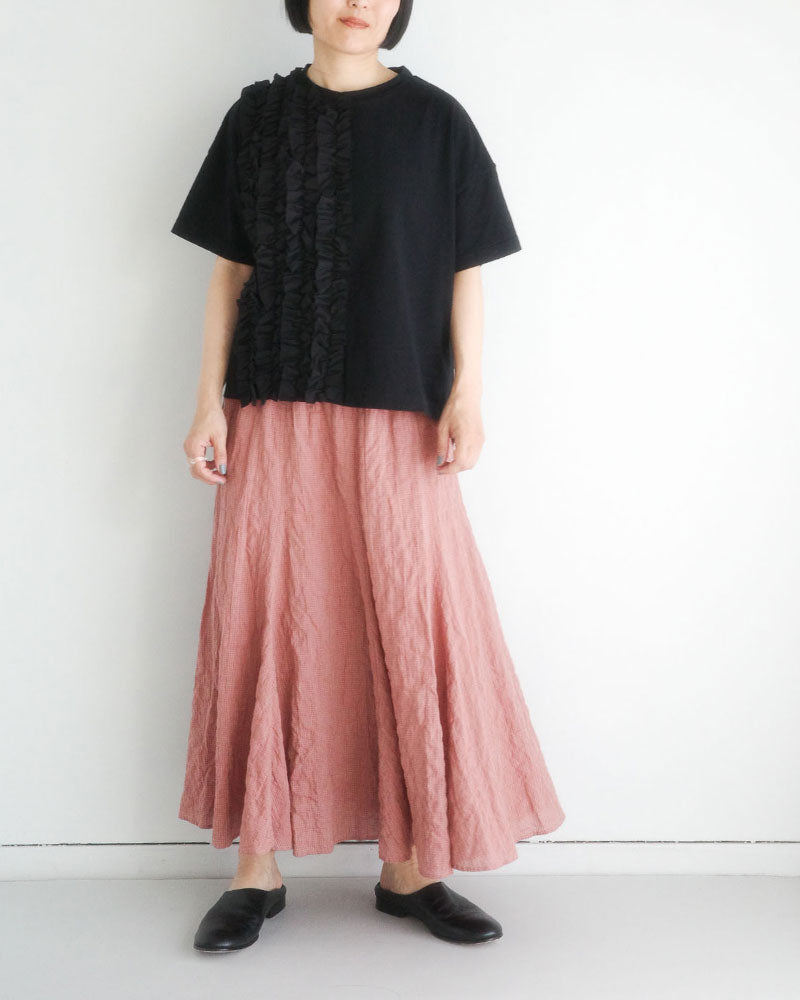 クラシック天竺　フリルTシャツ/universaltissu/ US251CT023
