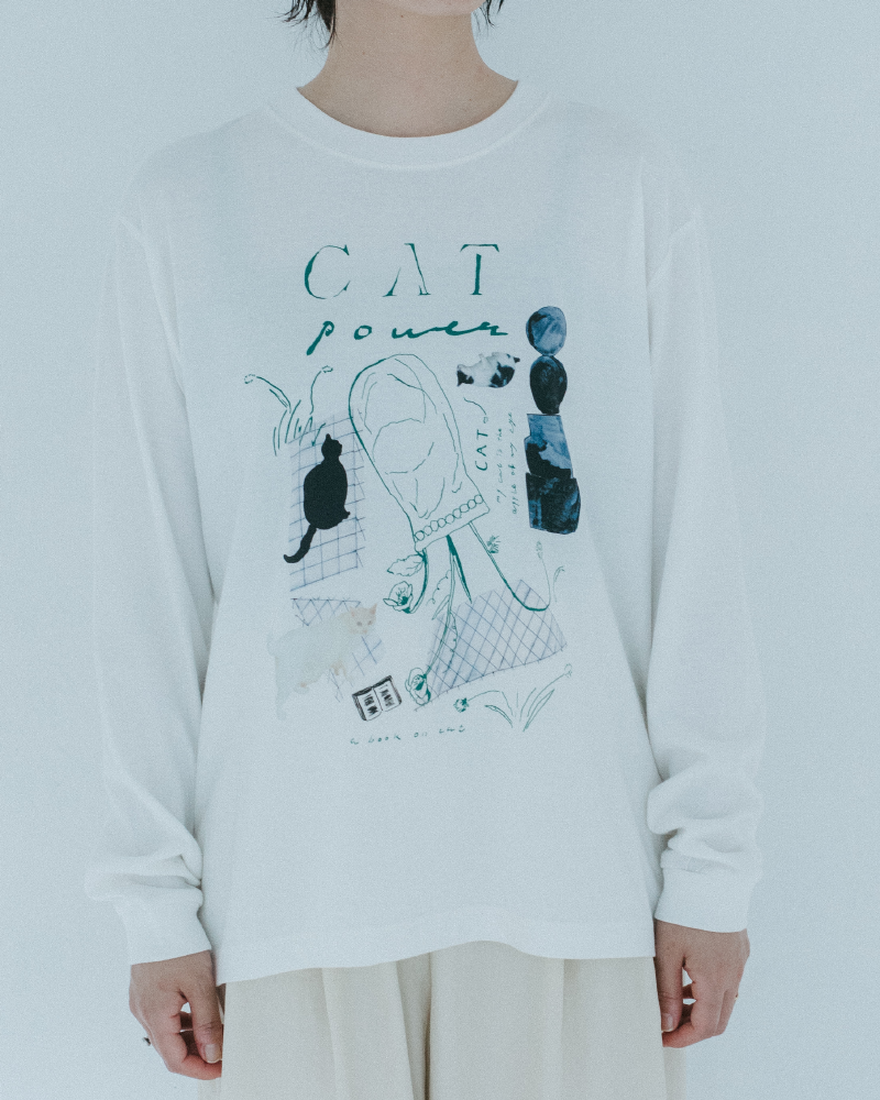 catpower ロングスリーブTシャツ