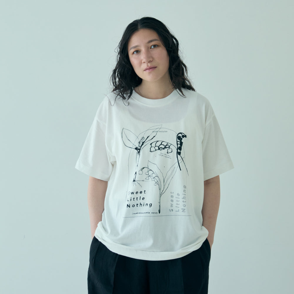 【予約販売→6月お届け】Lily of the valley　半袖Tシャツ　ホワイト